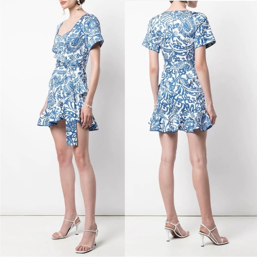 Alexis BERENNA Sweetheart Neckline Tropical Dress